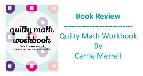 Review Quilty Math Workbook By Carrie Merrell Faith Quilt Math Worksheets - Quilt Math Worksheets
