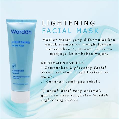 review wardah lightening face mask