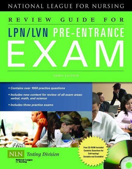 Read Review Guide For Lpn Lvn Pre Entrance Exam Third Edition 
