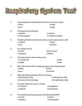 Read Online Review Study Guide Respiratory System Answers 