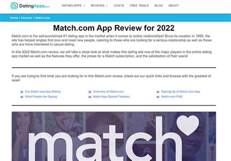 reviews of match.com free
