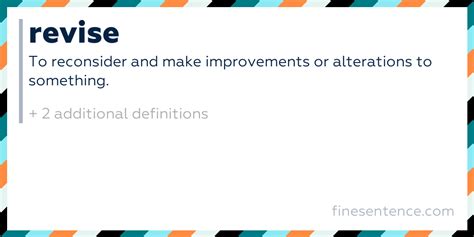 revise meaning