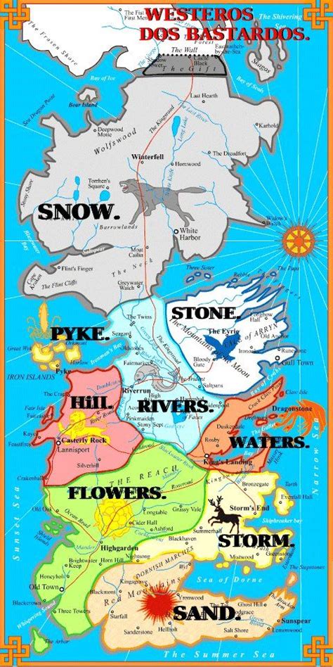 revised maps of the seven kingdoms Game of thrones map, Game of