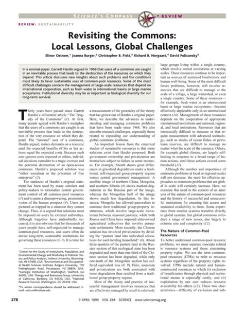 Full Download Revisiting The Commons Local Lessons Global Challenges 