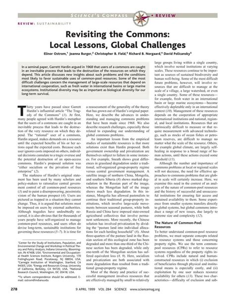 Full Download Revisiting The Commons Local Lessons Global Challenges 