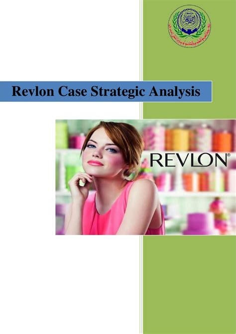 Download Revlon Inc Strategic Management Case Study 