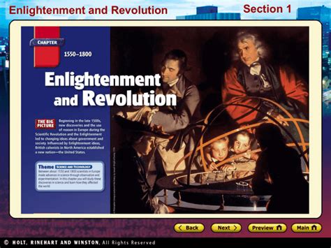 revolution and enlightenment section 1 quiz answers