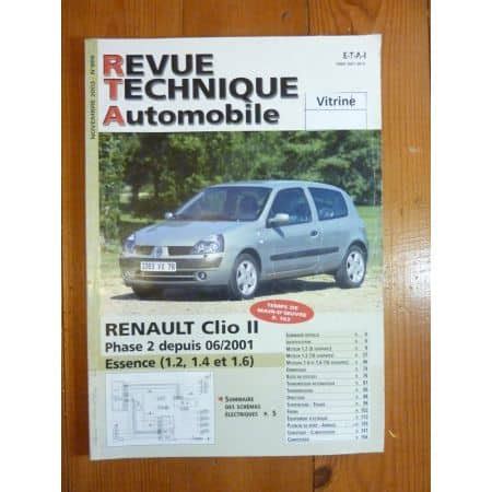 Revue Technique Clio 2 Phase 1 Essence