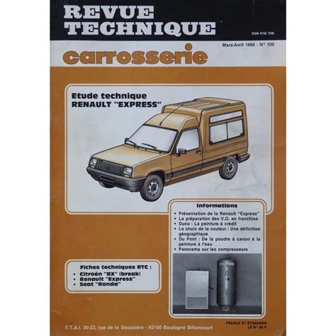 Download Revue Technique Renault Express 