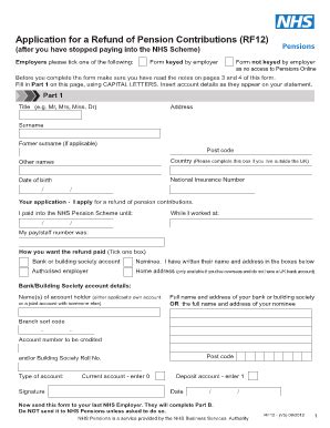 rf12 refund form