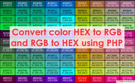 rgb to hex | RGB sang HEX VSM Tools