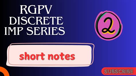 Rgpv Notes 3rd Sem