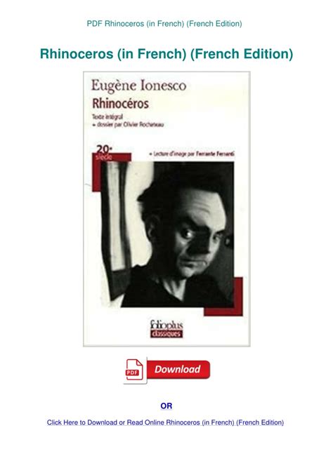rhinoceros french text
