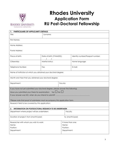 rhodes application form 2015