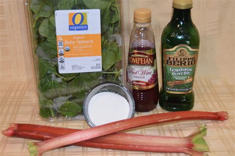 Rhubarb And Spinach