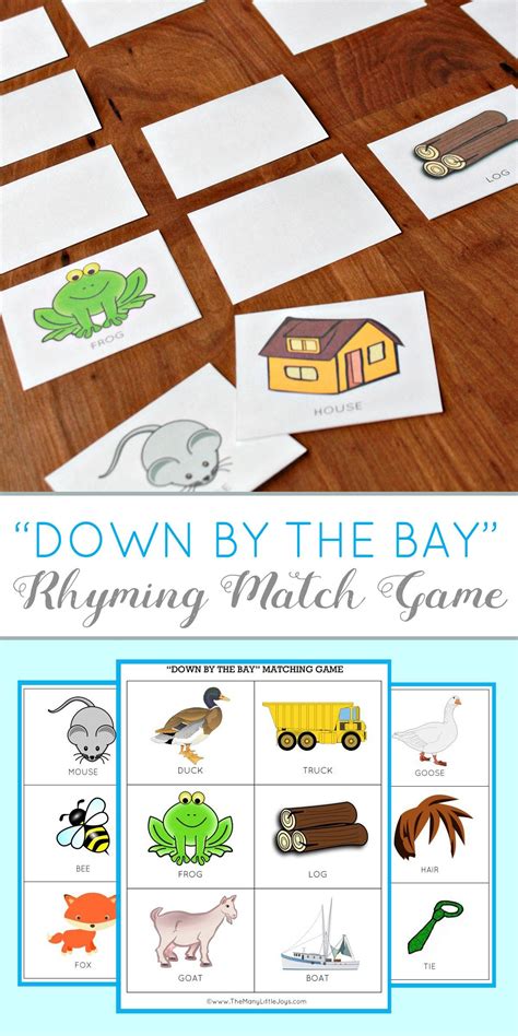 Rhyme Time Matching Game Game Education Com Match The Rhyming Pictures - Match The Rhyming Pictures