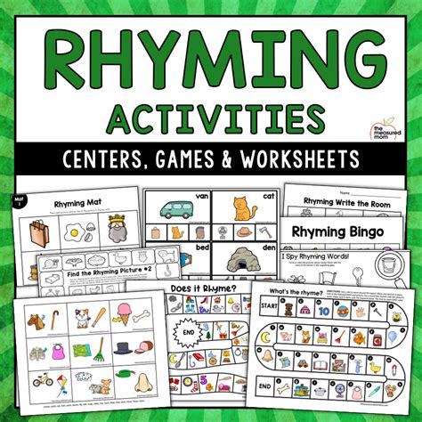 Rhyming Activities For Preschool Preschool Mom Rhyming Worksheets For Preschool - Rhyming Worksheets For Preschool