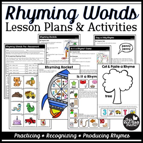 Rhyming Lesson Plans Kindergarten Small Group Rhyming Lesson Plans For Kindergarten - Rhyming Lesson Plans For Kindergarten