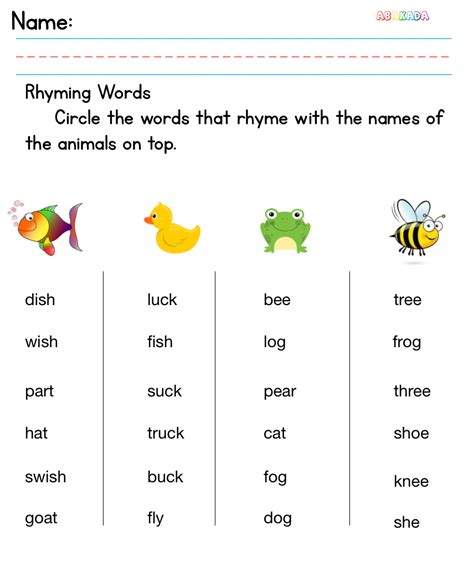 Rhyming Words First Grade Teaching Resources Wordwall Rhyming Words List For 1st Grade - Rhyming Words List For 1st Grade
