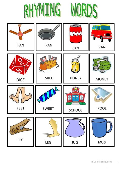 Rhyming Words List For Kids Fun Learning Guide Rhyming Words For Children - Rhyming Words For Children