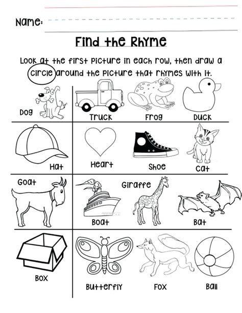 Rhyming Words Worksheets For Kids Online Splashlearn Rhyming Worksheets For Preschool - Rhyming Worksheets For Preschool