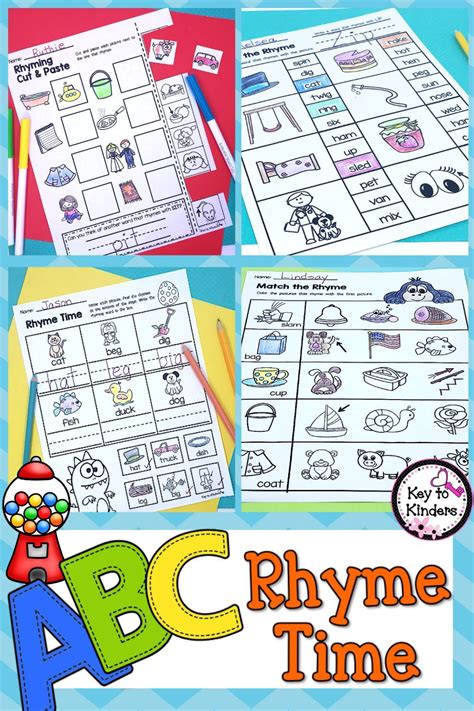 Rhyming Words Worksheets Pdf Printable Parents Rhyme Matching Worksheet - Rhyme Matching Worksheet