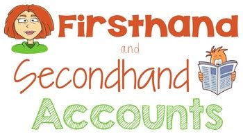 Ri 4 6 Powerpoint First Hand And Second First And Secondhand Accounts 4th Grade - First And Secondhand Accounts 4th Grade