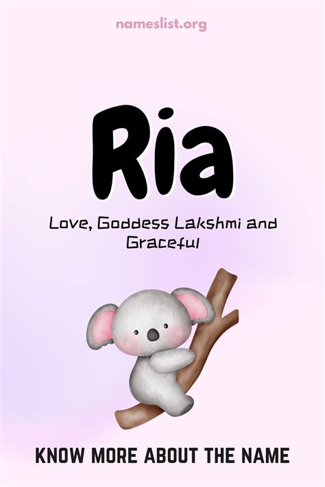 Ria Name Meaning