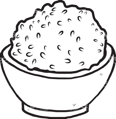 Rice Clipart Black And White