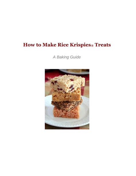 Rice Krispies Study Guide