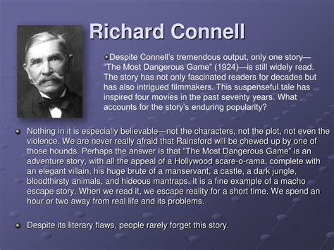 richard connell biography summary example