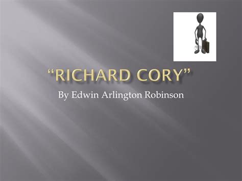 richard cory author biography in the back