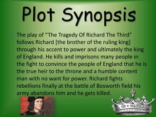 Richard The Third Synopsis