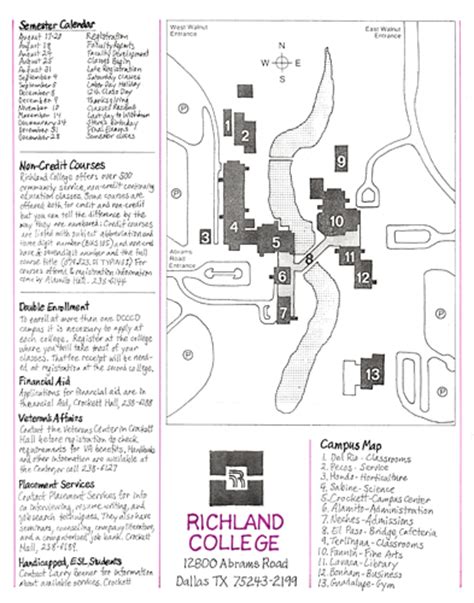 richland college online semester dates