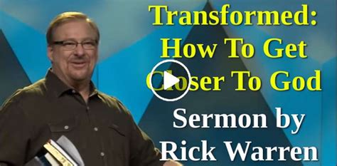 Rick Warren Transformed