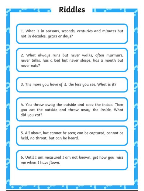 Riddles And Meanings