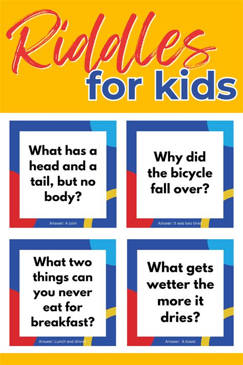 Download Riddles And Answers For Kids Printables 