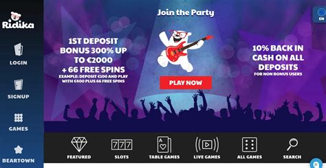 ridika casino bonus code tmny france