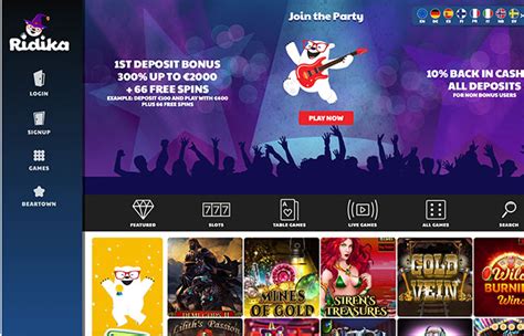 ridika casino login clmj canada