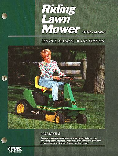 Full Download Riding Lawn Mower Service Manual 1992 And Later Volume 2 Clymer Pro By Primedia Business Magazine Media Staff Author 2001 Paperback 