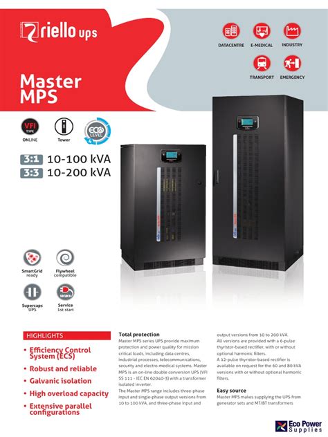 Riello Ups Operating Manuals