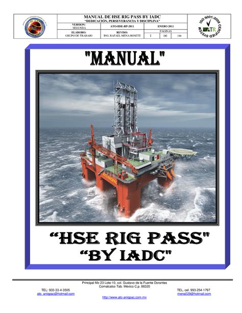 rig pass procedures manual