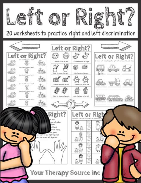 Right And Left Concept Worksheet Teacher Made Twinkl Teaching Left And Right Worksheets - Teaching Left And Right Worksheets