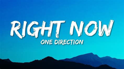 Right Now One Direction