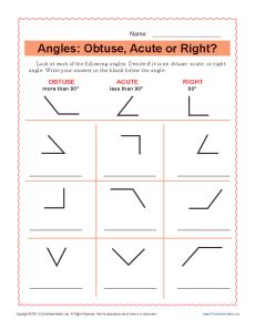 Right Obtuse And Acute Angles Worksheet   Acute Right And Obtuse Angles Worksheets Download Free - Right Obtuse And Acute Angles Worksheet