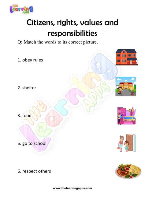 Rights And Responsibilities Worksheet For Kids Kids Academy Responsibilities Of Citizenship Worksheet - Responsibilities Of Citizenship Worksheet