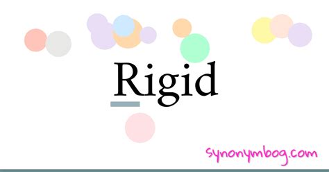 Rigid Synonymer