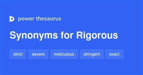Rigorous Synonym
