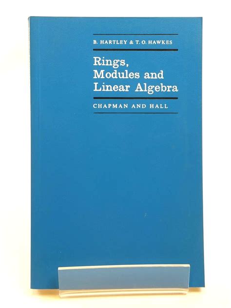 Read Online Rings Modules And Linear Algebra Mathematics Series 
