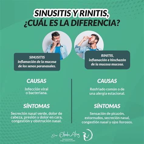 rinitis y sinusitis sintomas y remedios naturales